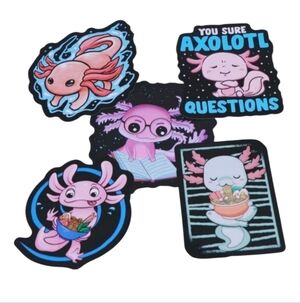 Axolotl bundle sticker pack‎ waterbottle stickers, laptop stickers
